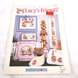 Dimensions Lucy Rigg Lucy's Friends Baby Cross Stitch Pattern 1989 - Picture 1 of 3