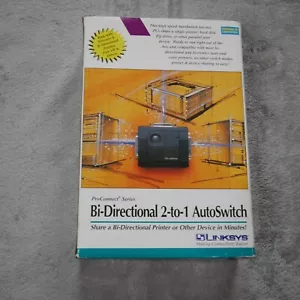 Linksys DCAS221 Bi-Directional 2-to-1 Auto Switch, 2 Computers to 1 Printer - Picture 1 of 10
