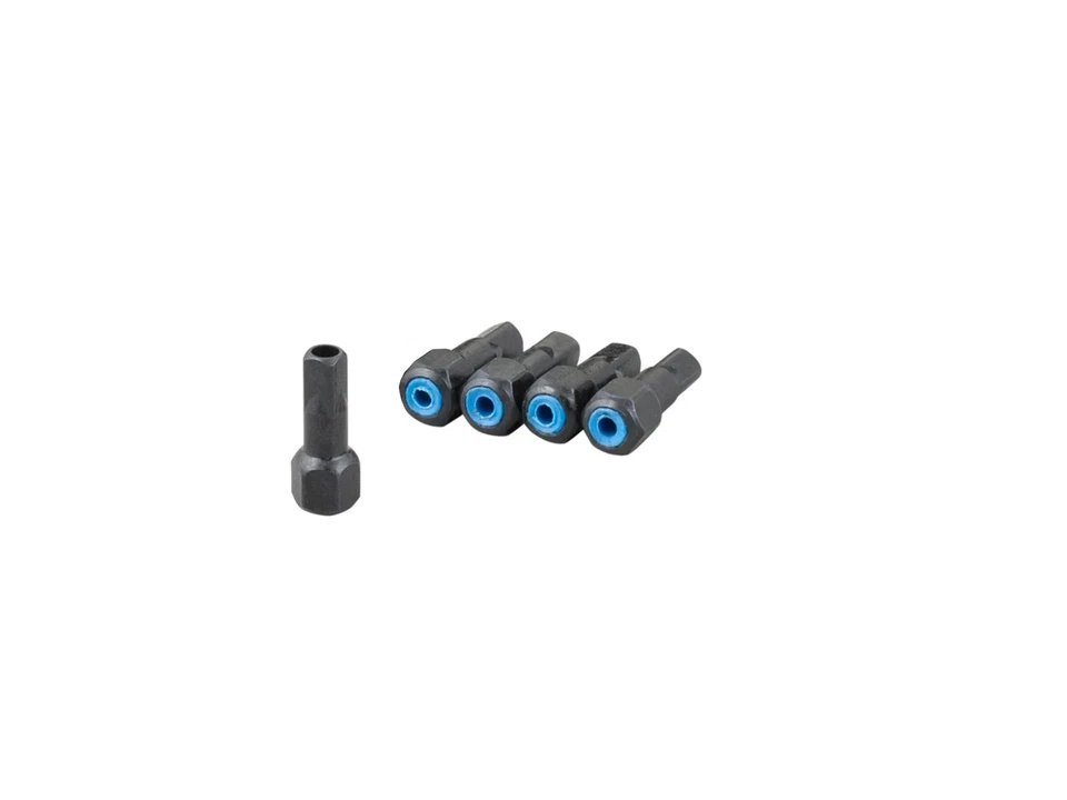 Pezón de radios de aleación de aluminio autobloqueante negro paquete de 5 14ga (2,0 mm) Foto 1 de 1