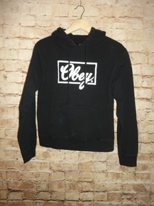 obey embroidered moletom com capuz