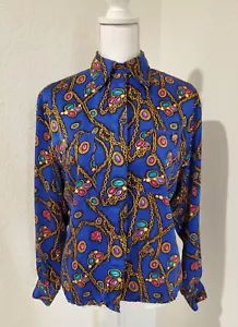 100% Silk Vintage Adrianna Papell Jewel Box Chemise Women's Size 4 - Picture 1 of 17