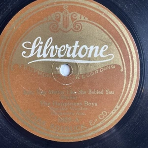 10" 78 RPM-Happiness Boys-Baby Your Mother Like She Babied You/Silvertone 8029 - Picture 1 of 4