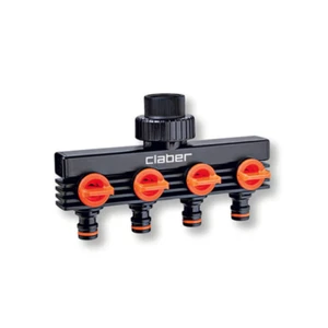 RACCORDO RUBINETTO DISTRIBUTORE ACQUA PRESA QUATTRO VIE IRRIGAZIONE 3/4 804 - Foto 1 di 1