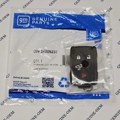 2019-2020 Chevrolet GMC Keyless Remote Entry Key Fob Transmitter 84209237 OEM - Image 1 of 3