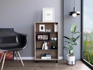 Libreria espositore moderno living rovere venatura legno testurizzato - Foto 1 di 7