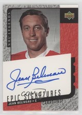 2000-01 Upper Deck Legends Epic Signatures Jean Beliveau #JBE Auto HOF