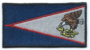 American Samoa Flag Embroidered Patch Iron-on - Picture 1 of 1