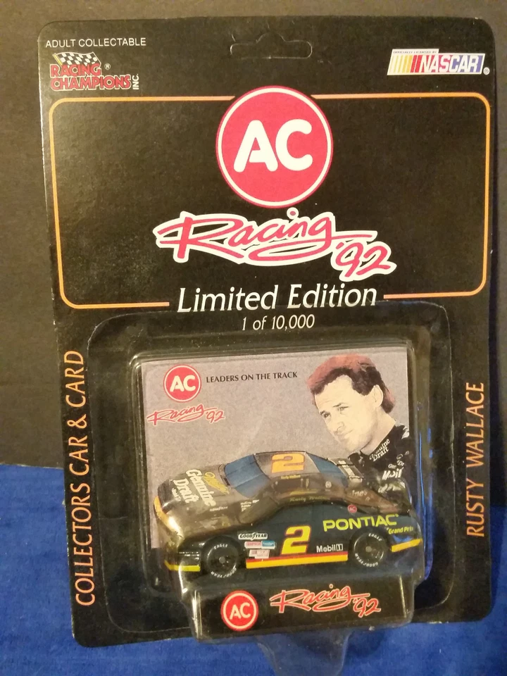CAMPEONES DE CARRERAS ~ AC RACING '92 ~ Rusty Wallace ~ #2 borrador genuino ~ 1/64 Foto 1 de 1
