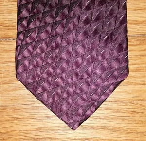 Stafford Executive Tie Silk Woven Geometric Triangle Patter Purple NIB t4718 - Picture 1 of 6
