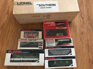 LIONEL #6-11704 O GAUGE SOUTHERN FREIGHT RUNNER DIESEL TRAIN SET W/BOXES - Picture 1 of 12