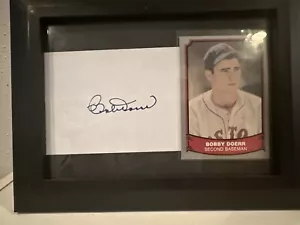 Bobby Doerr Boston Red Sox HOF Signed Index Card - Picture 1 of 1