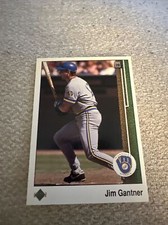 1989 Upper Deck Milwaukee Brewers Baseball Card #274 Jim Gantner