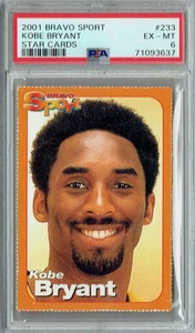 PSA 6 EX-MT Kobe Bryant 2001 Bravo Sport #233 Rare Trading Card Star Cards - Picture 1 of 1