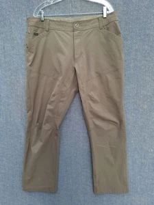 Kuhl Silencr Pants Mens 38X30 Ripstop Stretch Outdoor Hiking Greyish Light Brown - Picture 1 of 15