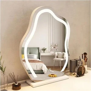 Desk Mirror with LED Light, Vanity Cloud Mirror with 5X Magnifier Aesthetic Cute - Picture 1 of 9
