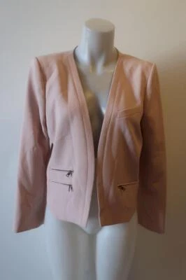 Chaqueta Blazer Mujer BCBGMaxazria Rosa Rubor Abierta M * Foto 1 de 4