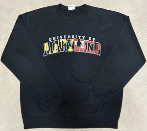 Felpa nera girocollo ecologica Y2K Maryland Terrapins Champion Medium - Foto 1 di 9