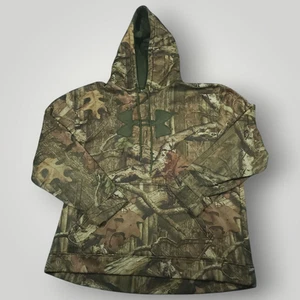 Under Armour Hoodie Sweatshirt 2XL Mens Mossy Oak Camo AOP Jersey Pullover - Picture 1 of 10