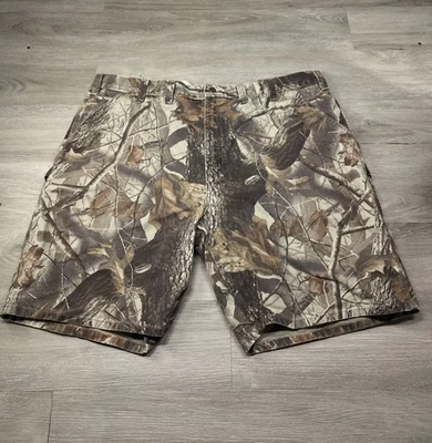 Carhartt B191 CMO Vintage Y2K Carpenter Baggy Shorts Realtree Camo Size 44 - Image 1 of 4