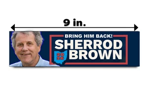 Sherrod Brown Senate 2026 Autoaufkleber Aufkleber Demokrat Ohio Liberaler Trump - Bild 1 von 1
