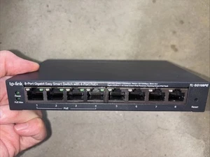 TP-LINK TL-SG108PE 8 Ports Unmanaged Gigabit Ethernet Easy Smart Switch, 4x POE+ - Photo 1/4