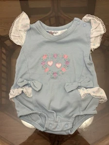 Vintage Sears Baby Girl Jumpsuit 0-6 Month - Picture 1 of 7