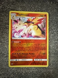 TYPHLOSION REVERSE - POKÉMON 42/214 SL8 LOST THUNDER FR - Picture 1 of 2