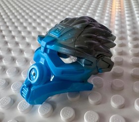 LEGO Bionicle Mask of Water (Unity) with Marbled Flat Silver Pattern 24160pb01