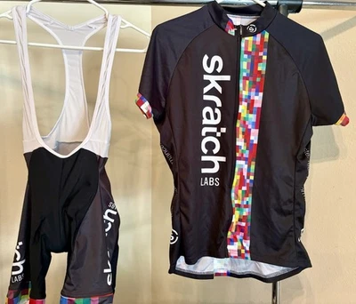Conjunto de ciclismo Primal and Castilli jersey y babero para mujer Top XLarge y babero grande Foto 1 de 4