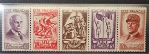 5590 - FRANKREICH - SCOTT # B157a (B153-B157) - postfrisch - kat 100,00 $ - Bild 1 von 1