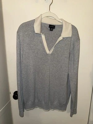 Club Monaco Mens Medium Long Sleeve V Neck Sweater - Image 1 of 3