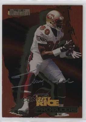 1996 Pro Line II Memorabilia Producers Silver Foil Signature Jerry Rice #P5 HOF - Image 1 of 2