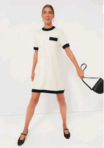 Neu! Biesen Merritt Strickkleid XXL Etuikleid Ivory Navy Old Money Preppy Classic - Bild 1 von 21