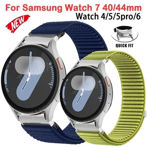 Armband Für Samsung Galaxy Watch FE 7 6 5 4 40mm 44mm 6 Classic Nylon Watch Band - Bild 1 von 28