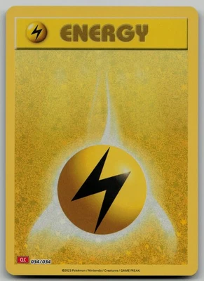 Basic Lightning Energy Classic Collection Trading Card Game Classic 034/034 NM - Image 1 of 2