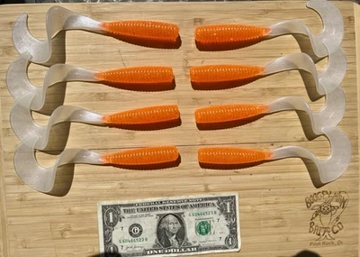 Boogey Man Bait Co. 8” Grub de agua salada Lingcod pez roca mero pargo brillo UV Foto 1 de 4