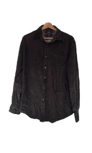 Croft & Barrow Cord Vintage Hemd Gr. M Grün Khaki Langarm 100% Baumwolle - Bild 1 von 10