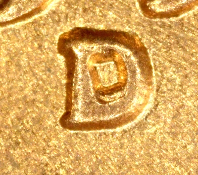 BU 1951-D Lincoln Wheat Cent - Repunched Mintmark (RPM) (1) - Image 1 of 3