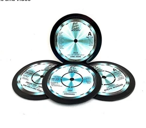 Motown, Quality Handcrafted Vinyl Record Coaster, Retro Music, Set Of 4 - Picture 1 of 5