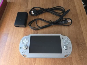 PlayStation PS Vita Ice Silver Rare pch-1000 OLED Console Region free Sony - Picture 1 of 5