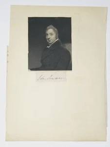 Página de álbum firmada por Edward Jenner certificado de autenticidad autógrafo padre de inmunología viruela - Imagen 1 de 3