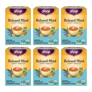 Yogi Tea Relaxed Mind Tee - 16 Teebeutel pro Packung (6 Packungen) - Entspannend, beruhigend... - Bild 1 von 6