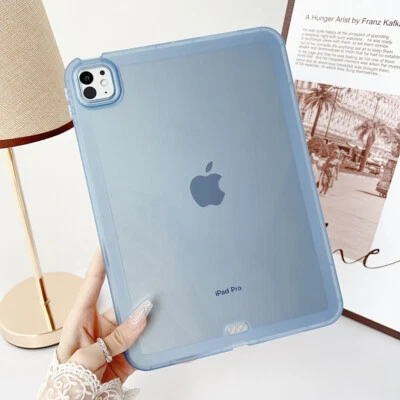 Candy Color Clear Case Soft Cover For iPad Air Pro 11/13 (2024) 10th 9/8/7/6/5th - Image 1 of 4