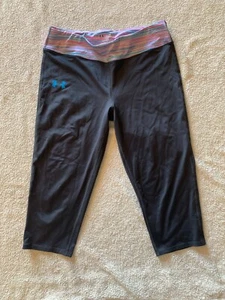 Under Armour Girls, YXL Fitted All Season Gear, Colorful, Capri, 17.5in Inseam - Picture 1 of 5