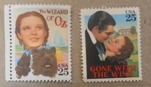 Hollywood Stamps, Wizard Of Oz & Gone With The Wind - Picture 1 of 4