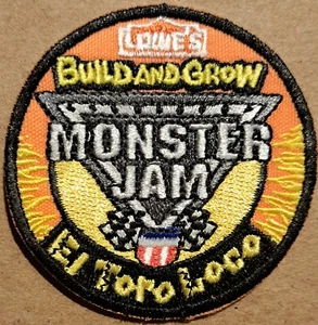 Lowe's Build and Grow Monster Jam El Toro Loco bestickt Aufbügeln Aufnäher - Bild 1 von 2