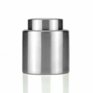 Stainless Steel Reusable Vacuum Sealed Champagne Red Wine Bottle Stopper Cap 3cm - Picture 1 of 11