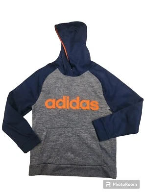 Adidas Youth Hoodie blue/grey size XL (18-20) - Image 1 of 3