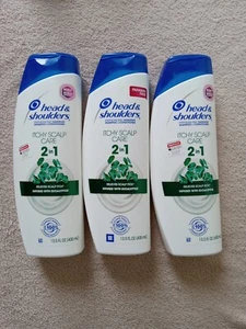 3 Head & Shoulders Itchy Scalp Care Eucalyptus 2-in-1 Shampoo + Conditioner 13.5 - Picture 1 of 4