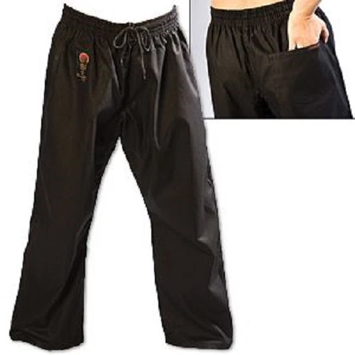 ProForce Gladiator 8 oz. Uniforme de Karate de Combate Pantalones Gi Juvenil Niño Adulto Negro Foto 1 de 1